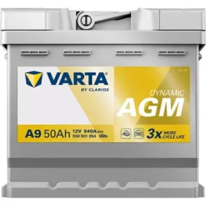Автомобільний акумулятор Varta Silver Dynamic А9 AGM 6СТ- 50Ah АзЕ 540А (EN)