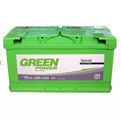 Автомобільний акумулятор GREEN POWER 6СТ-75Ah АзЕ 680A (EN)