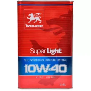 Автомобільна моторна олива WOLVER Super Light 10W-40 5л