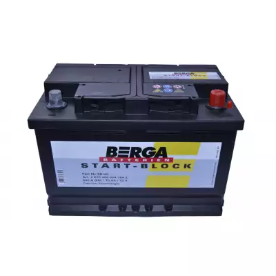 Автомобільний акумулятор BERGA Start Block 6СТ-70Ah АзЕ 640A (EN)