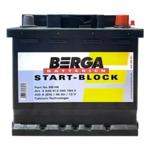 Автомобільний акумулятор BERGA Start Block 6СТ-45Ah АзЕ 400A (EN)