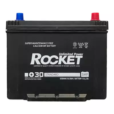 Автомобільний акумулятор ROCKET Japan 6СТ-70Ah АзЕ 600A (CCA) SMF