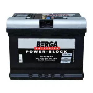 Автомобільний акумулятор BERGA Power Block 6СТ-63Ah АзЕ 610A (EN)