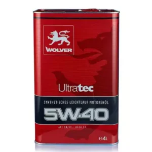 Автомобільне моторне масло WOLVER Ultratec 5W-40 4л